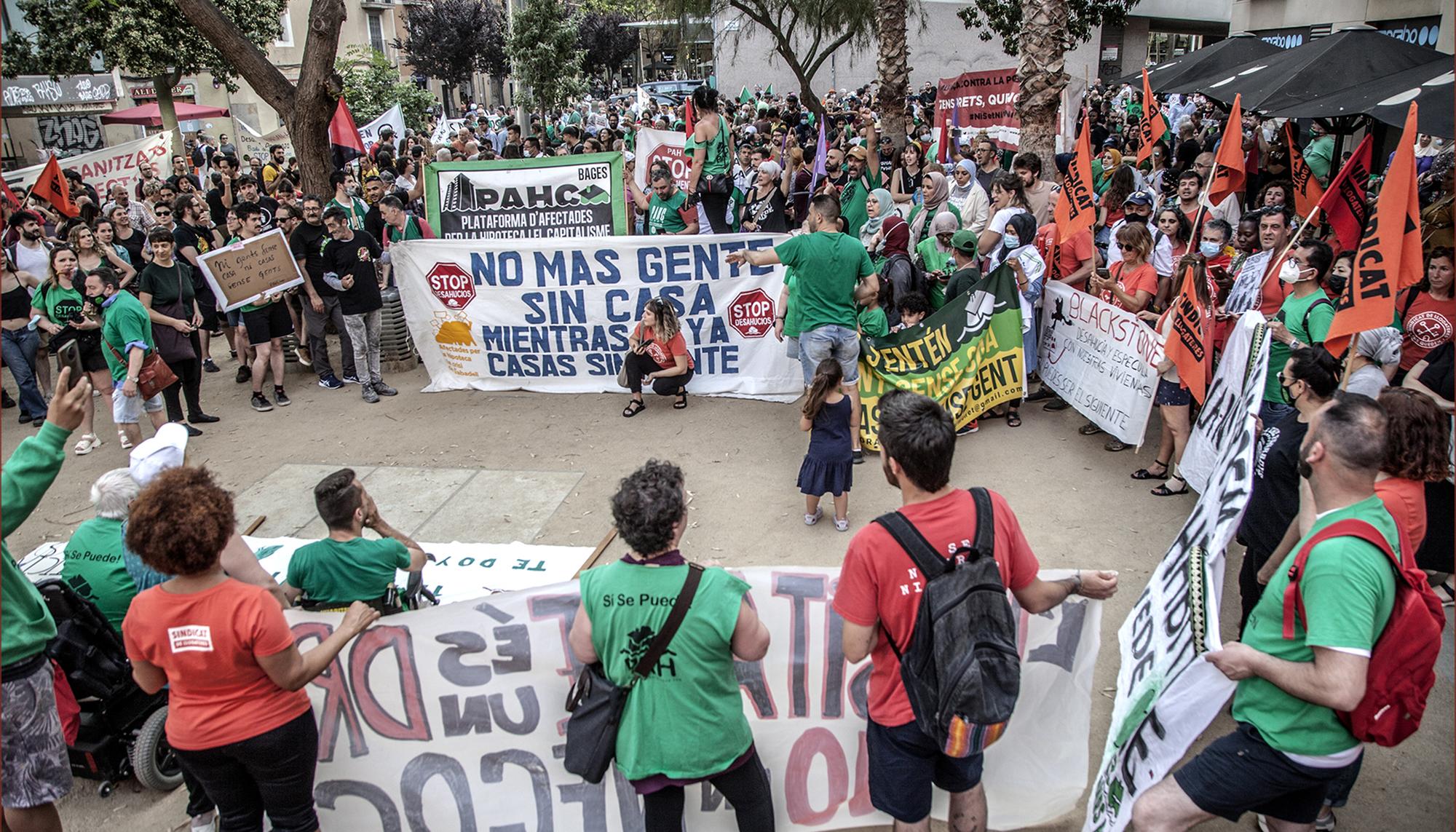 Sindicat de Llogaters manifestación La vivienda es un derecho